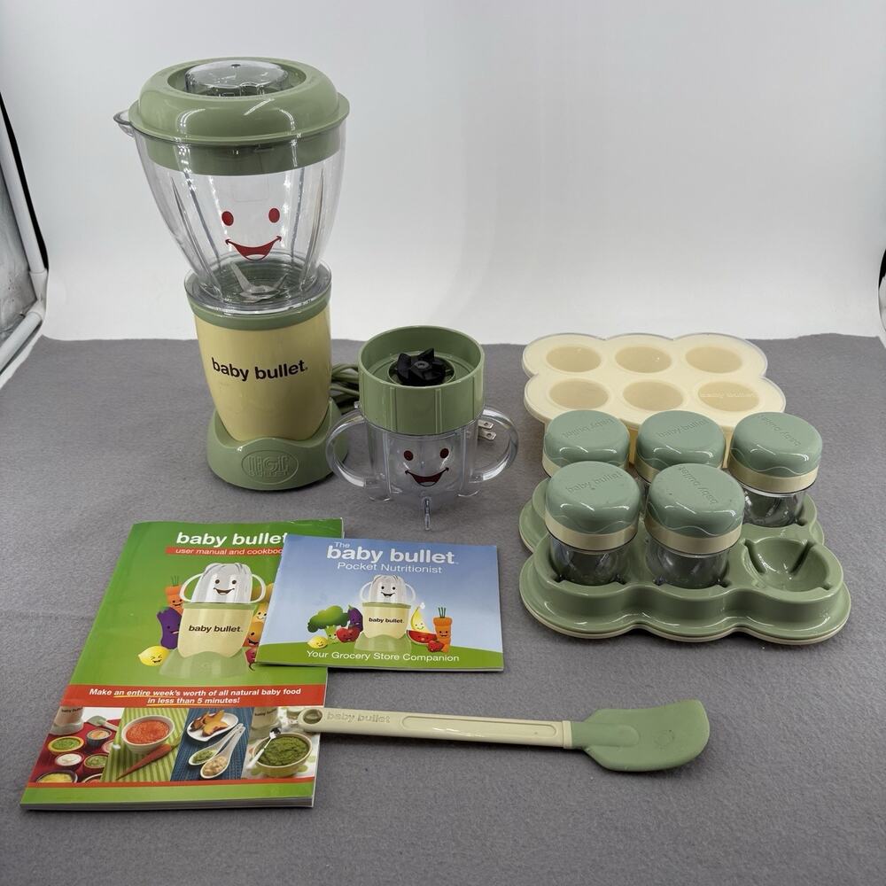 Baby Bullet BB-101 Food Maker Blender Processor and Storage System - Green